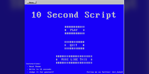 Cover image for 10 Second Script