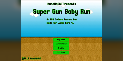 Cover image for Super Gun Baby Run