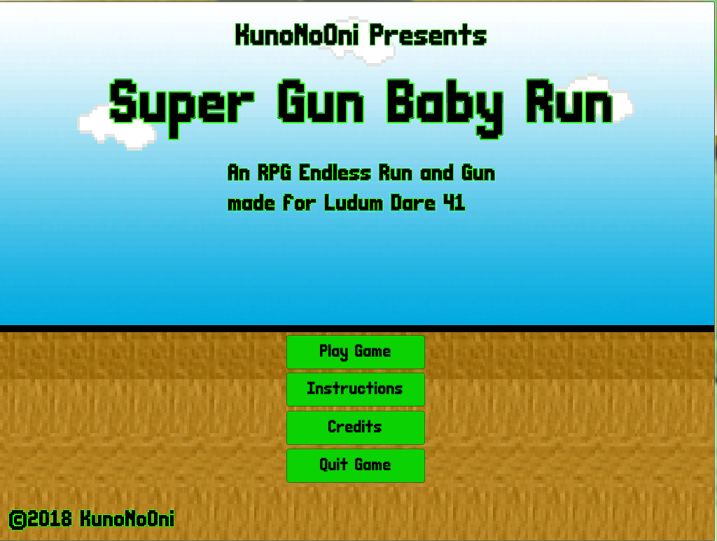 Cover image for Super Gun Baby Run
