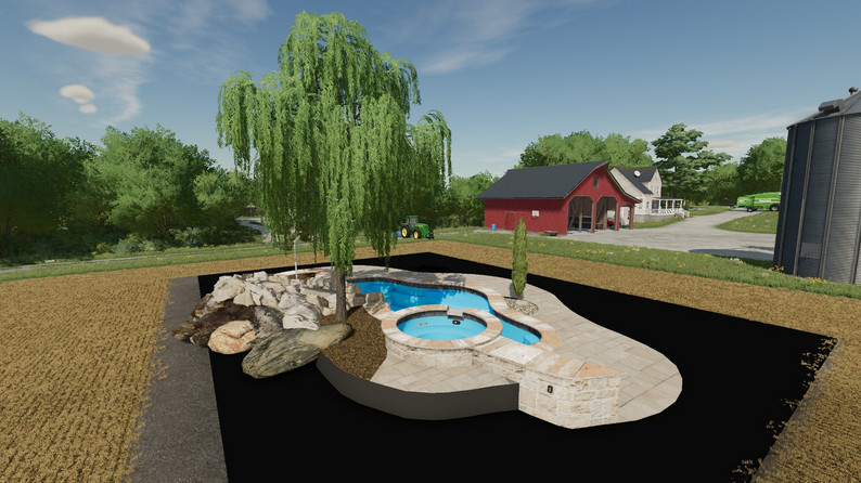 FS22 - Fillable Pool by Squigglze