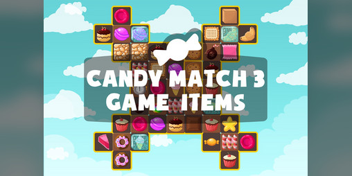 Match-3 Puzzle Game Asset Pack & Unity Background