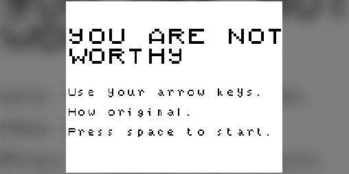 Cover image for YOU ARE NOT WORTHY