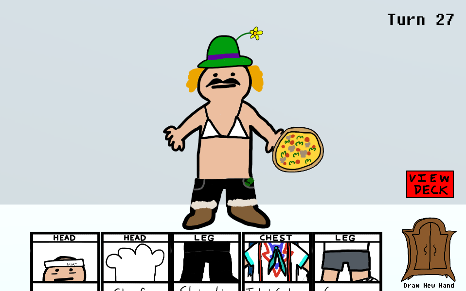 Decked Out, a Deckbuilding Dress Up Game