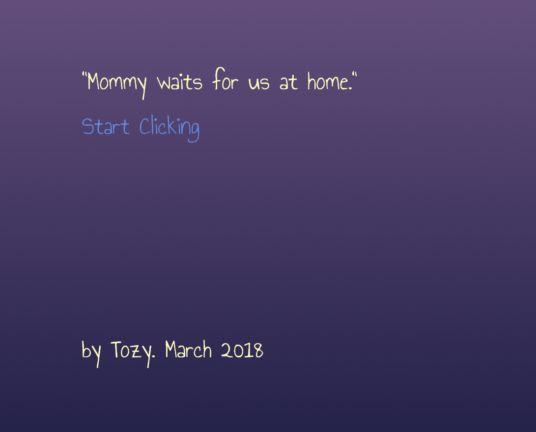Cover image for Mommy waits for us at home