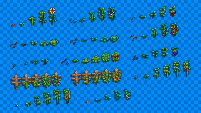 Crops with Stages 02 [Farming Game] by ELV Games