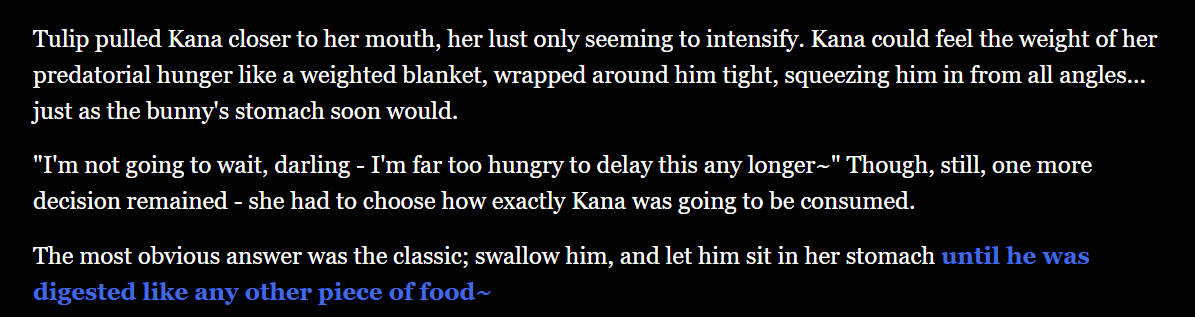 Screenshot 3 for A Craving For Kanakuta (Vore Game) DEMO