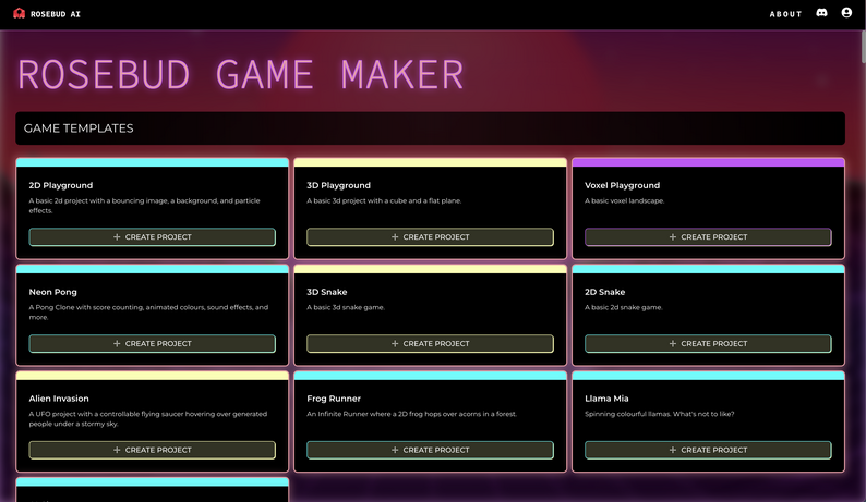 Rosebud Game Studio by Rosebud AI Gamemaker