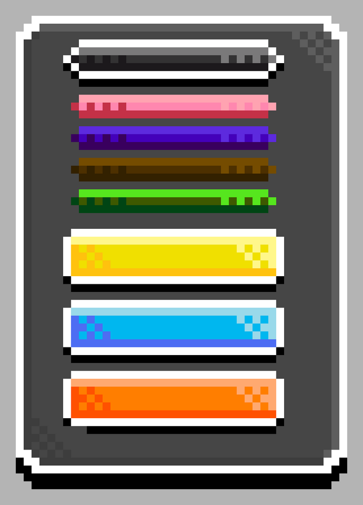 Pixel Card Customization Asset by DuxDevGames