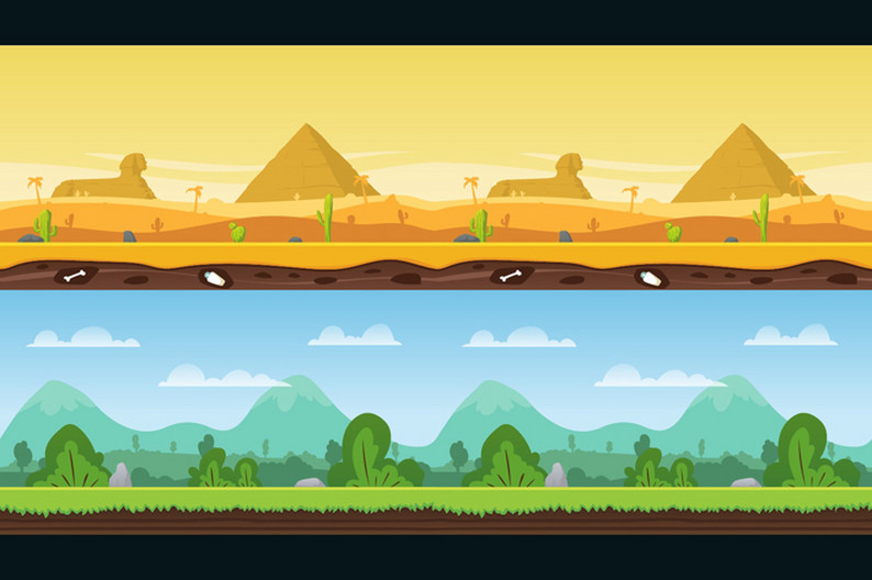 Parallax 2D Backgrounds by Free Game Assets (GUI, Sprite, Tilesets)