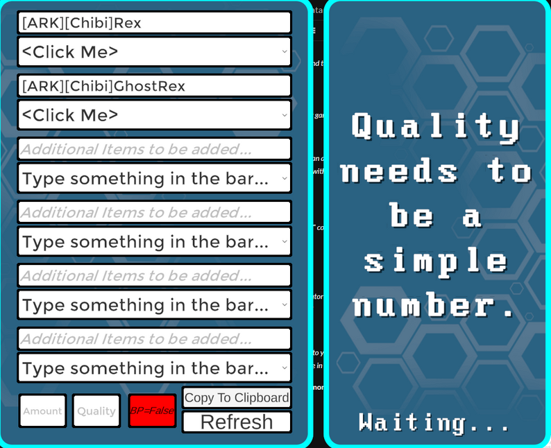 Ark Survival Admin Helper Tool by Slushie