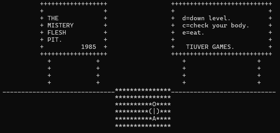 Screenshot 4 for el misterioso pozo de carne 1980