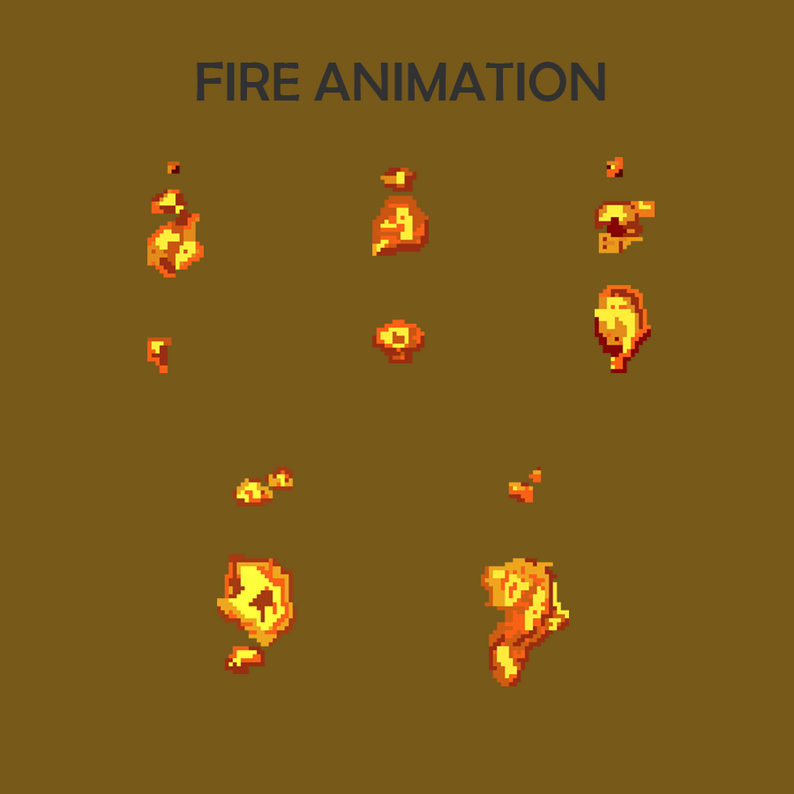 Pixel Fire Set by NYKNCK