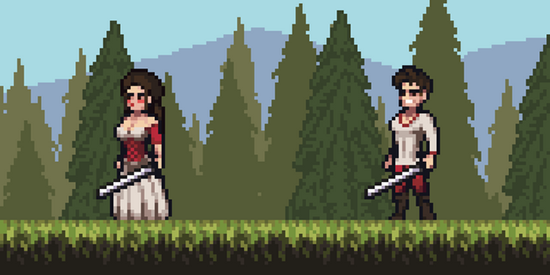 FREE - 2D Pixel Art Male and Female Character - Sidescroller by ...
