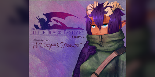 Cover image for The Little Black Bestiary: "A Dragon's Treasure"