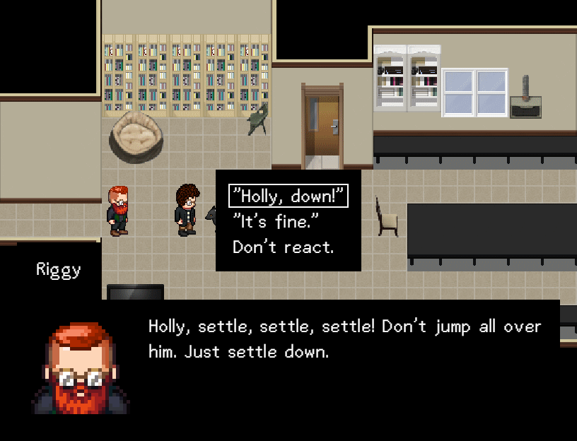 Screenshot 2 for A Very Very Short Game About DZ & Riggy's Origins