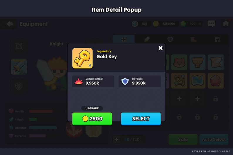 GUI - Casual Fantasy by LAYERLAB