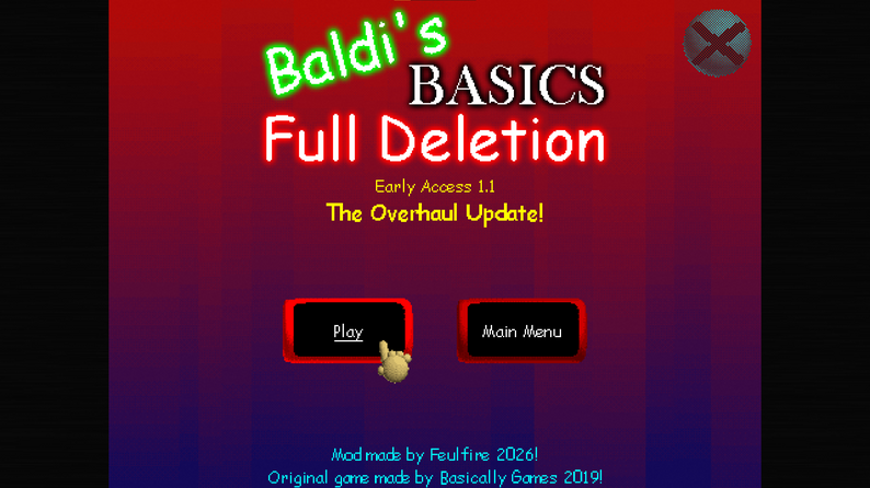 Bbfd (EA1.1!) Baldi's Basics - Full Deletion by Feulfire