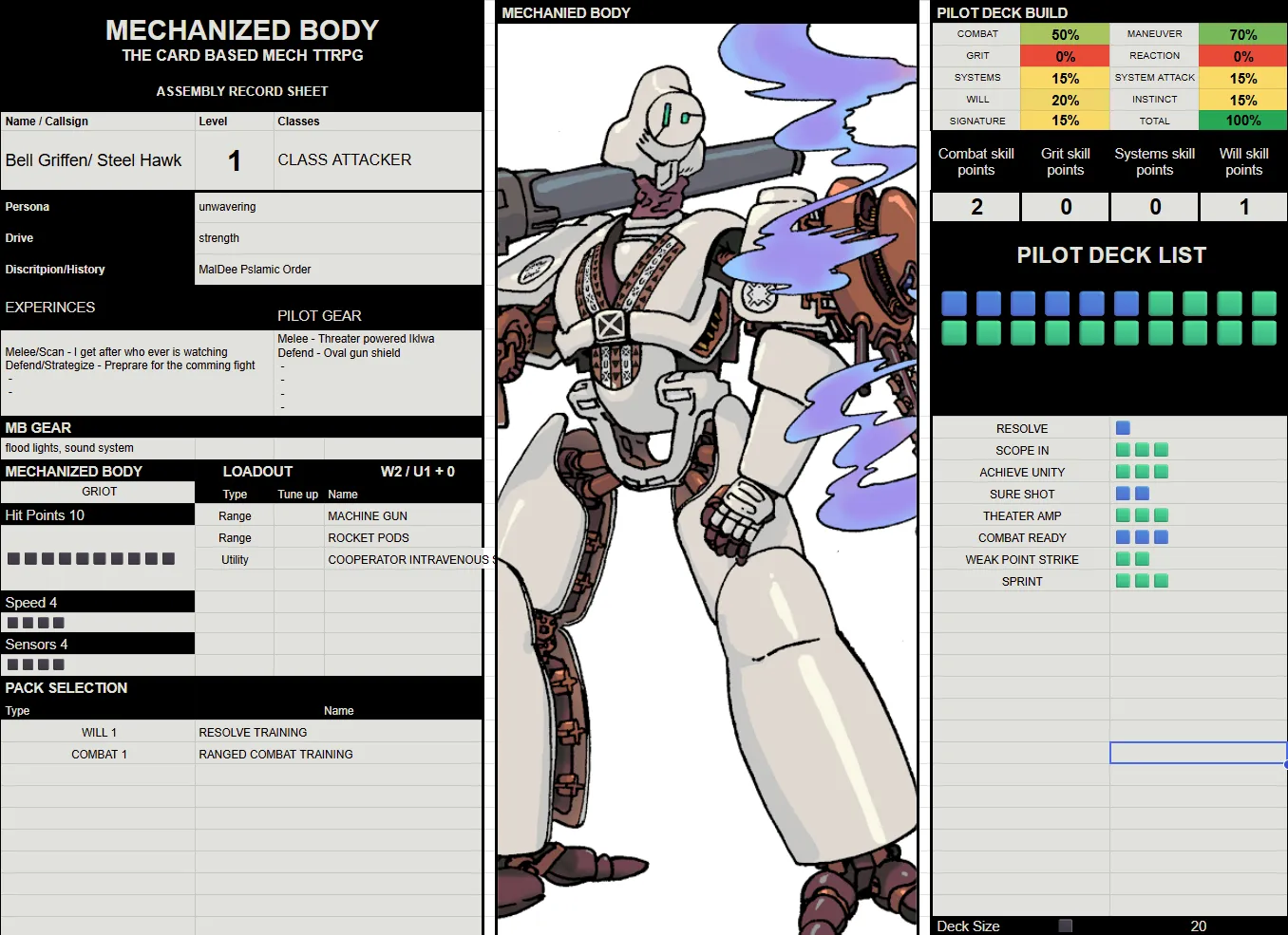 Screenshot 6 for Mechanized Body - Playtest Document 0.13v