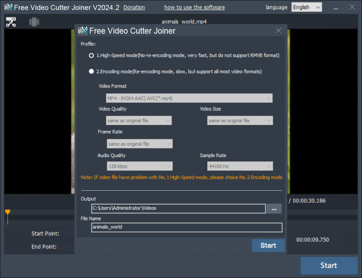 Screenshot 4 for Free Video Cutter Joiner