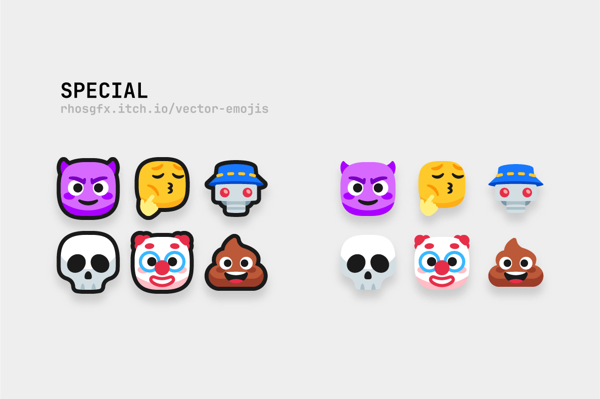 Vector Emoji Icons By Rhos