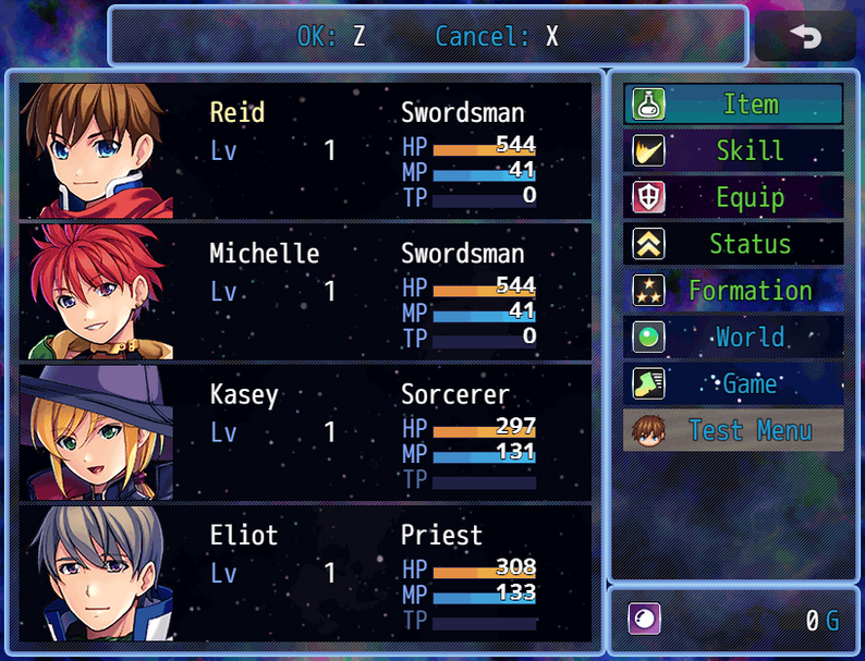[CGMZ] Menu Customizer for RPG Maker MZ by Casper Gaming