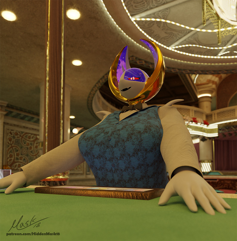 Lunala model (Blender + VRChat) by TheHiddenMask18