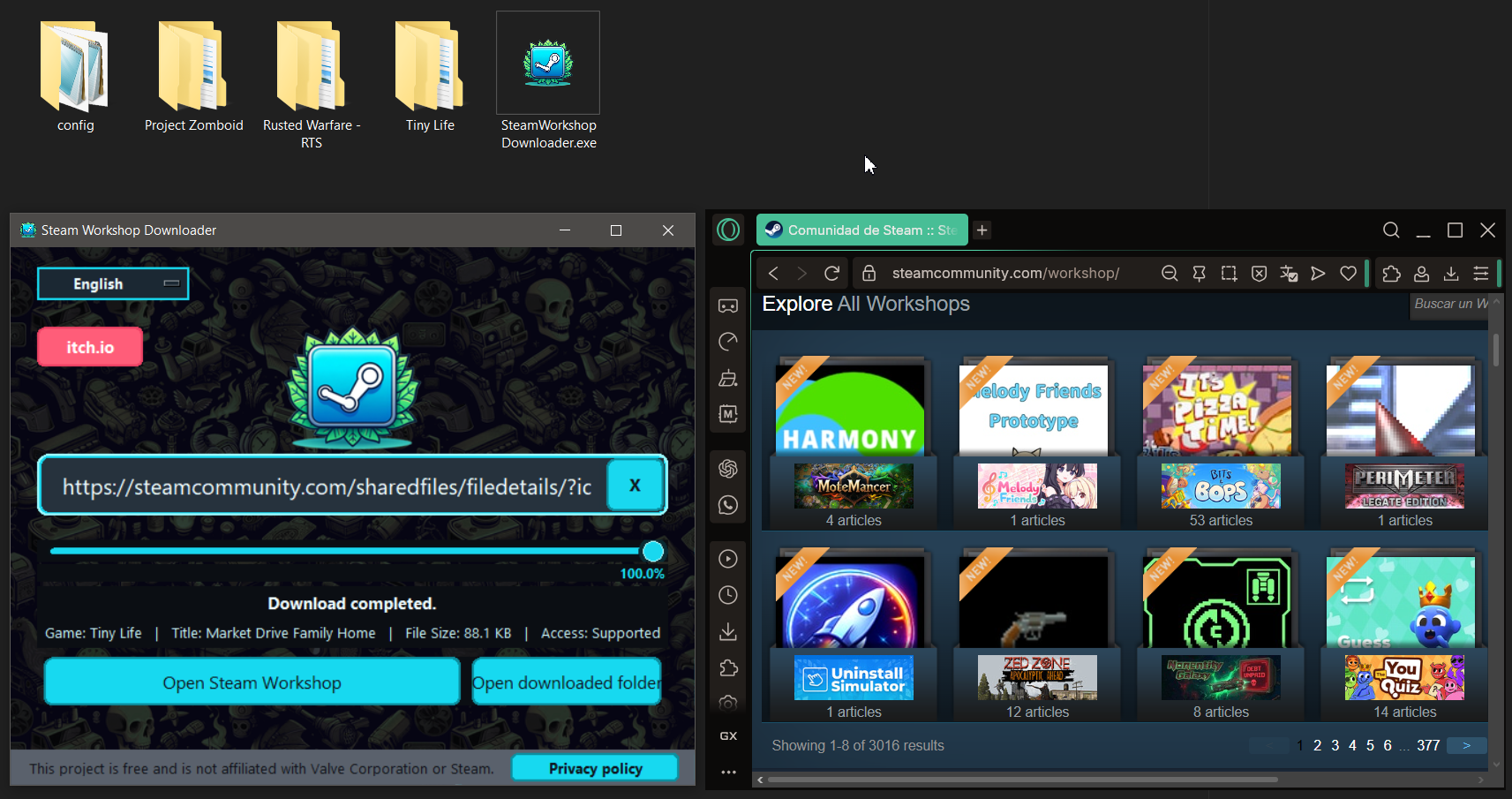 Screenshot 4 for Steam Workshop Downloader