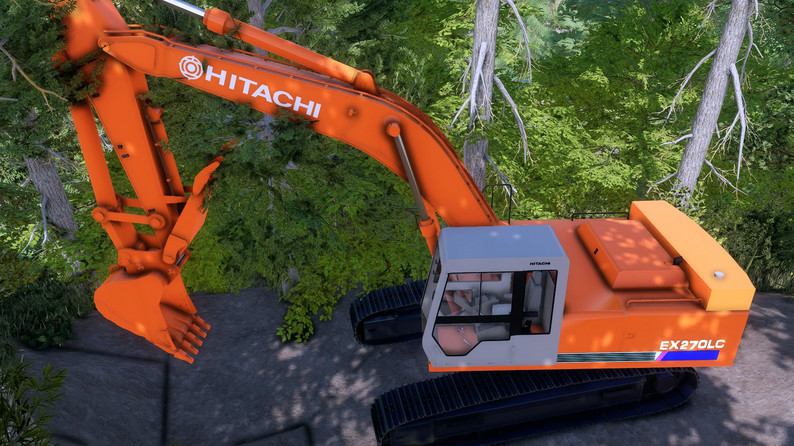 FS22: OldGen Deere/Hitachi Excavator Pack by LL Logging