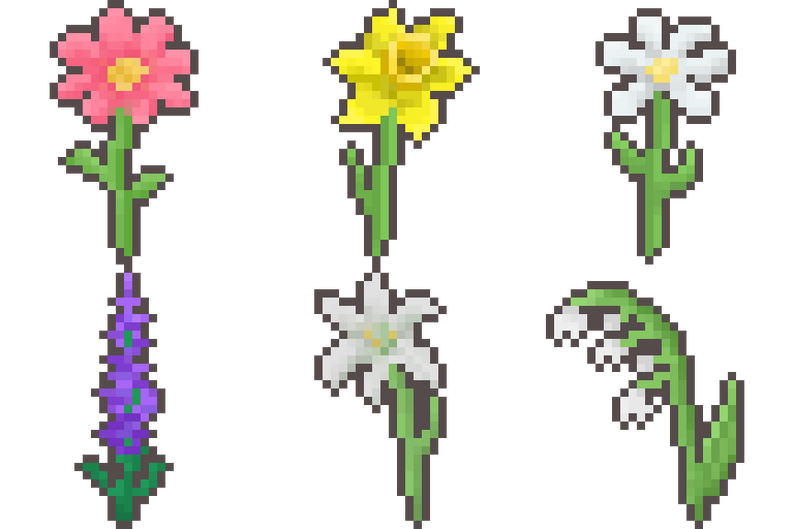 FREE Flower Pack - 12 Icons by JennPixel