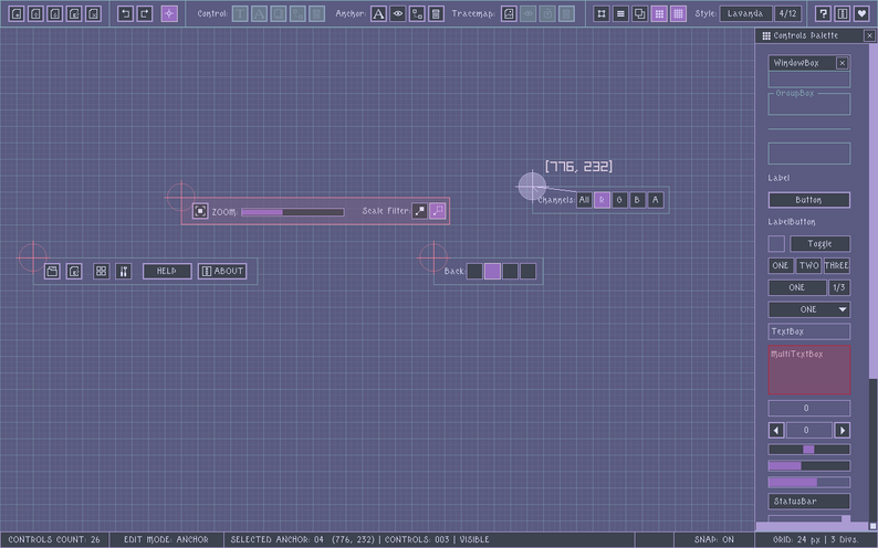 Raylib Gui Console rGuiLayout by raylib technologies
