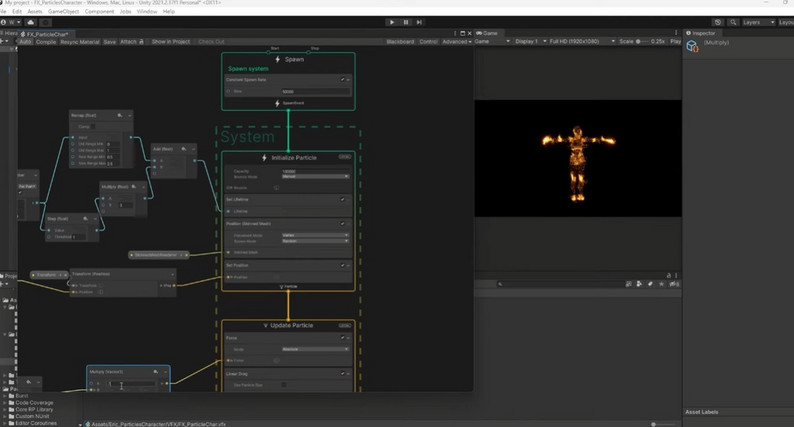 Unity Distortion Particle Unity VFX Graph:Particle Character (Skinned Mesh) by Eric Wang_Unity ...