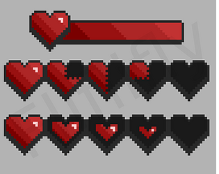 Heart - PixelArt by MiguelNero