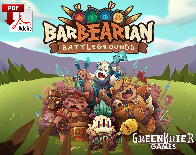 Cover image for BarBEARians Battlegrounds (Print-&-Play) - BB02