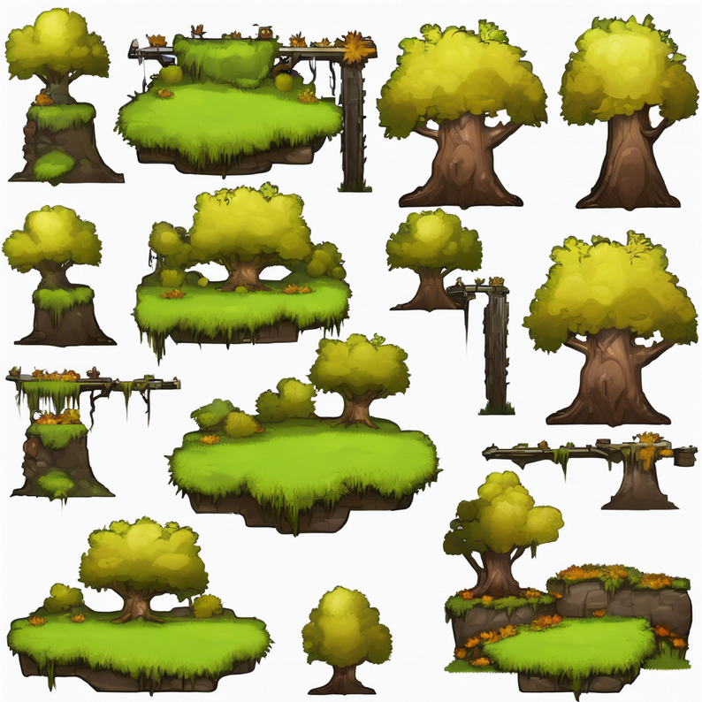 136 Tilemap 2D Video Game Asset - Fall Biome Bundle 24 by Pixel Game ...