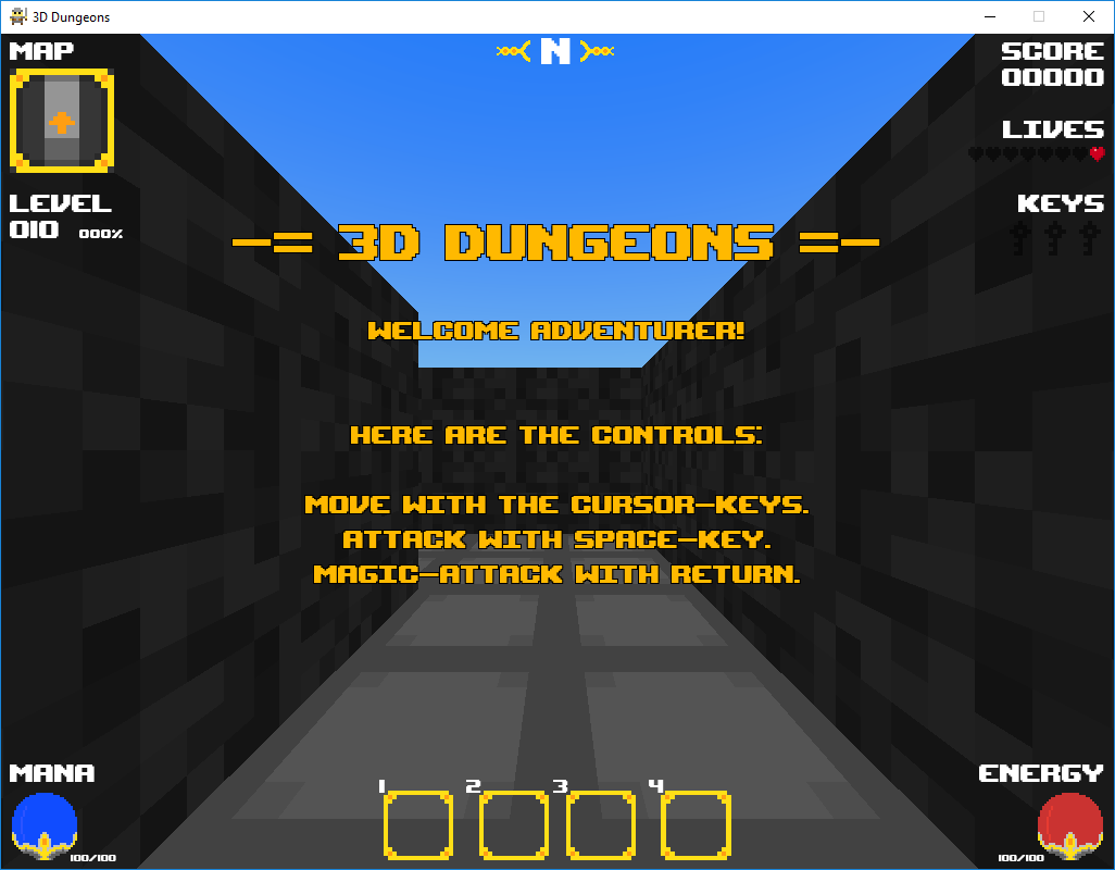Godot 3 2D>3D DungeonGameTemplate by Jumpingeyes Games
