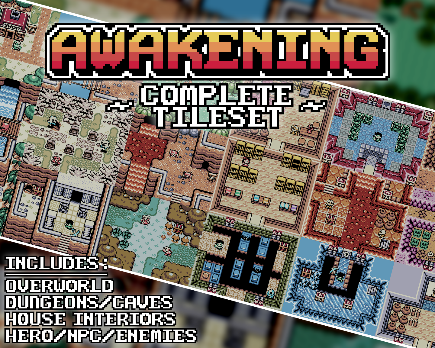 The Legend of Zelda: Link's Awakening: Inside The Houses Sheet