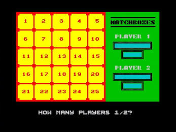 MATCHBOXES -ZX Spectrum-