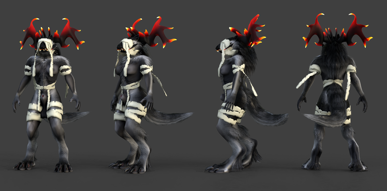ZealotDKD Crucifix beast (vrchat blender) by ZealotDKD