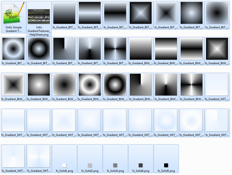 Simple Gradient Textures 128px by Reactorcore