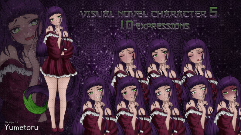 Visual Novel Character #5 by Yumetoru