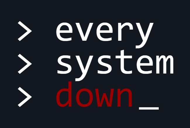 Cover image for Every System Down