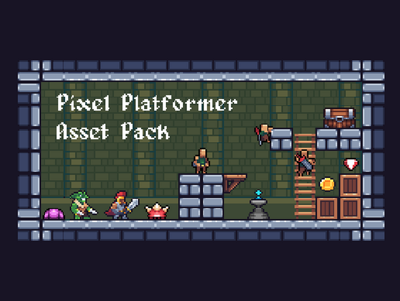 Pixel Platformer Asset Pack By Moose Stache