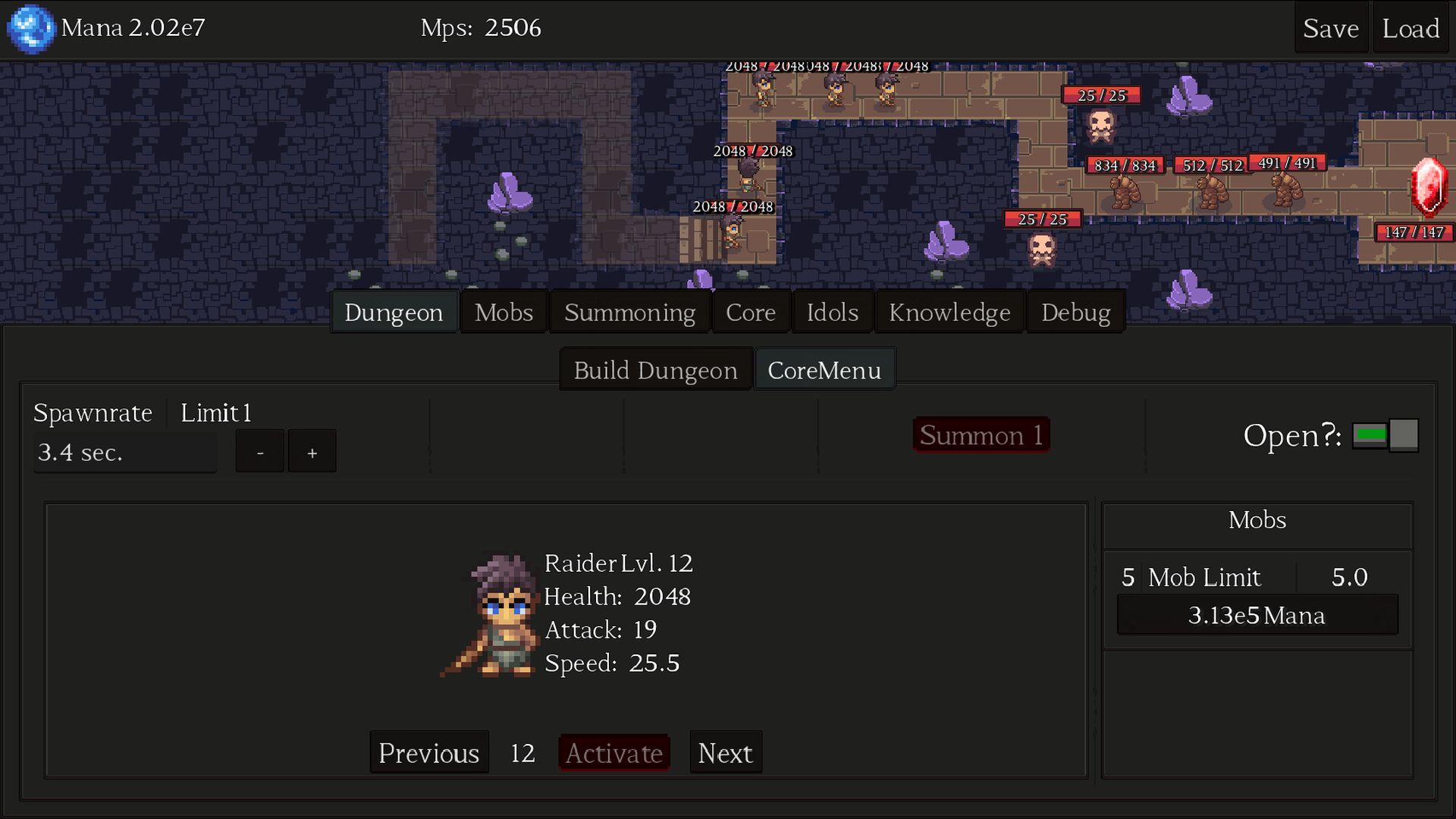 Screenshot 5 for A Dungeon Is You (Idle / Incremental Sim)