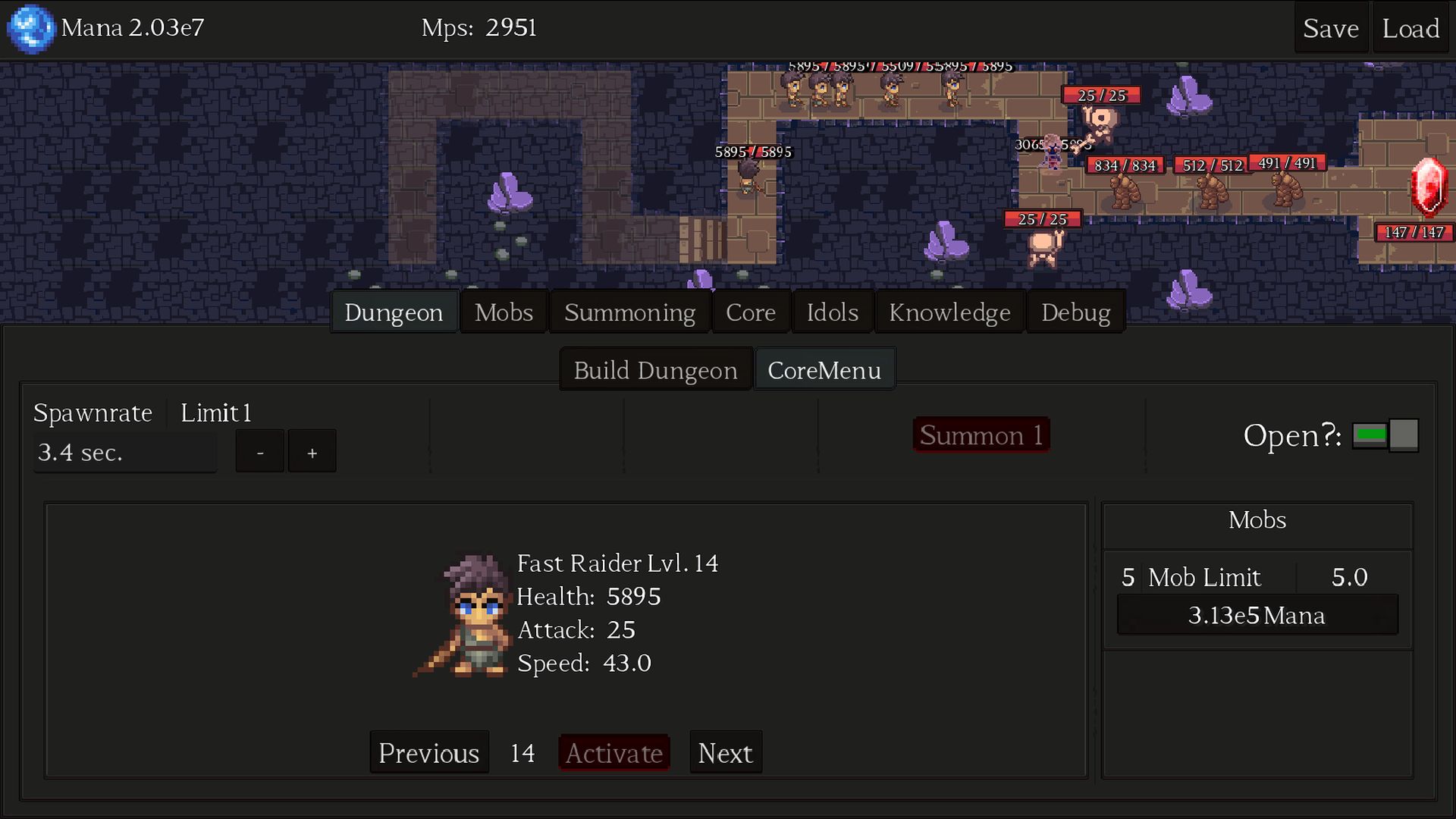 Screenshot 6 for A Dungeon Is You (Idle / Incremental Sim)