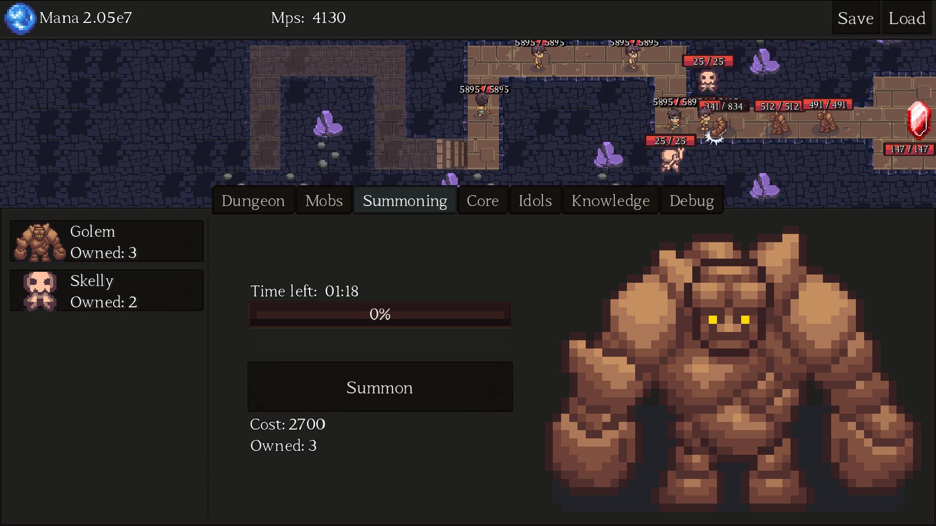 Screenshot 4 for A Dungeon Is You (Idle / Incremental Sim)