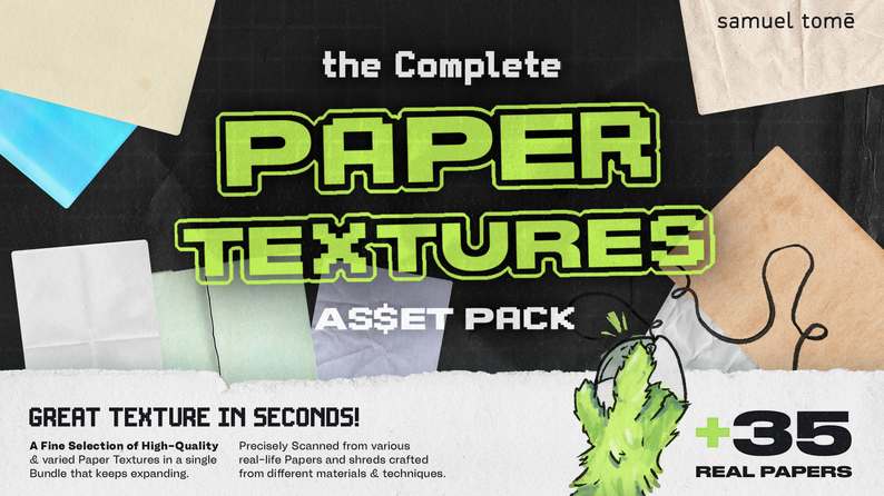Complete Paper Textures Pack by Samuel Tomé
