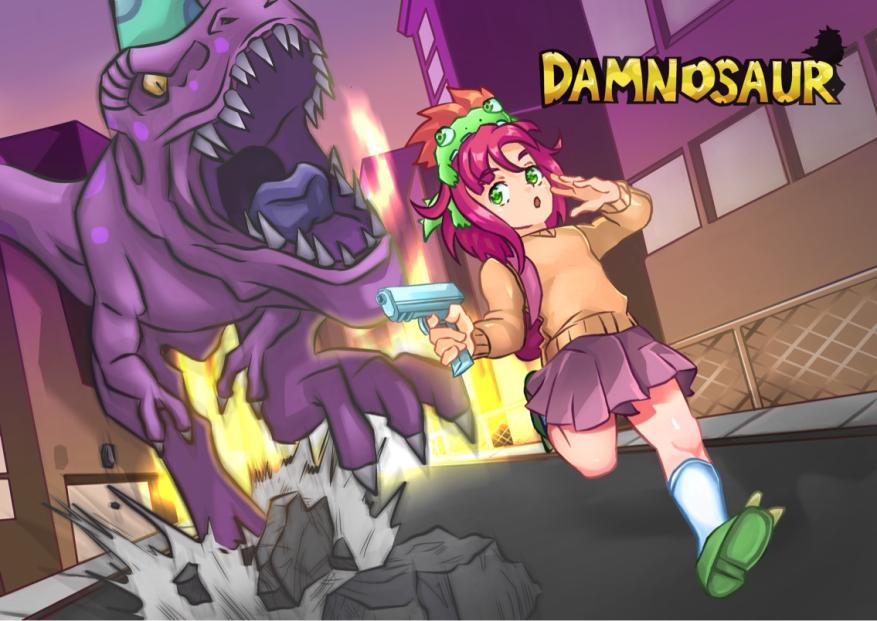 Cover image for DAMNOSAUR