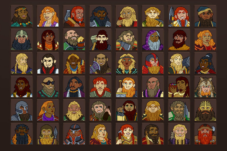 Free Dwarf Avatar 64×64 Pixel Icons by Free Game Assets (GUI, Sprite ...