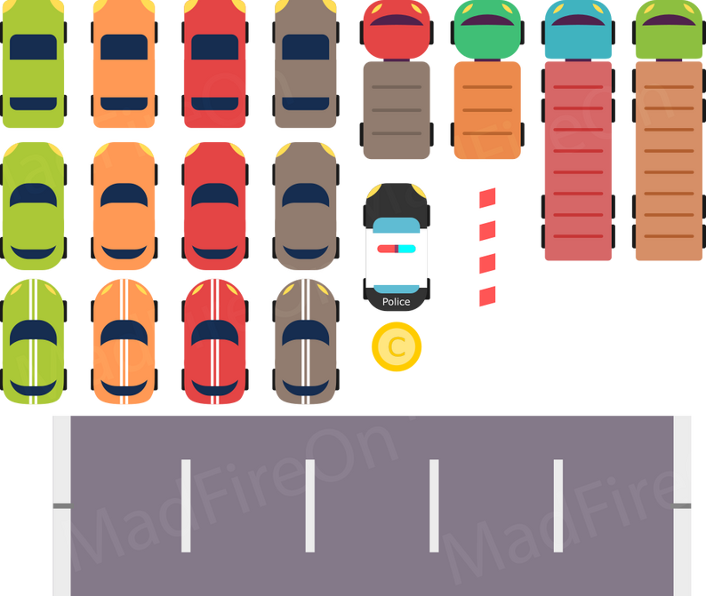 Animations for title 2D Traffic Rider Screen shots