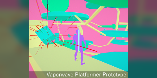 Cover image for VaporWave Platformer Prototype
